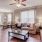 a living room with a wood floor